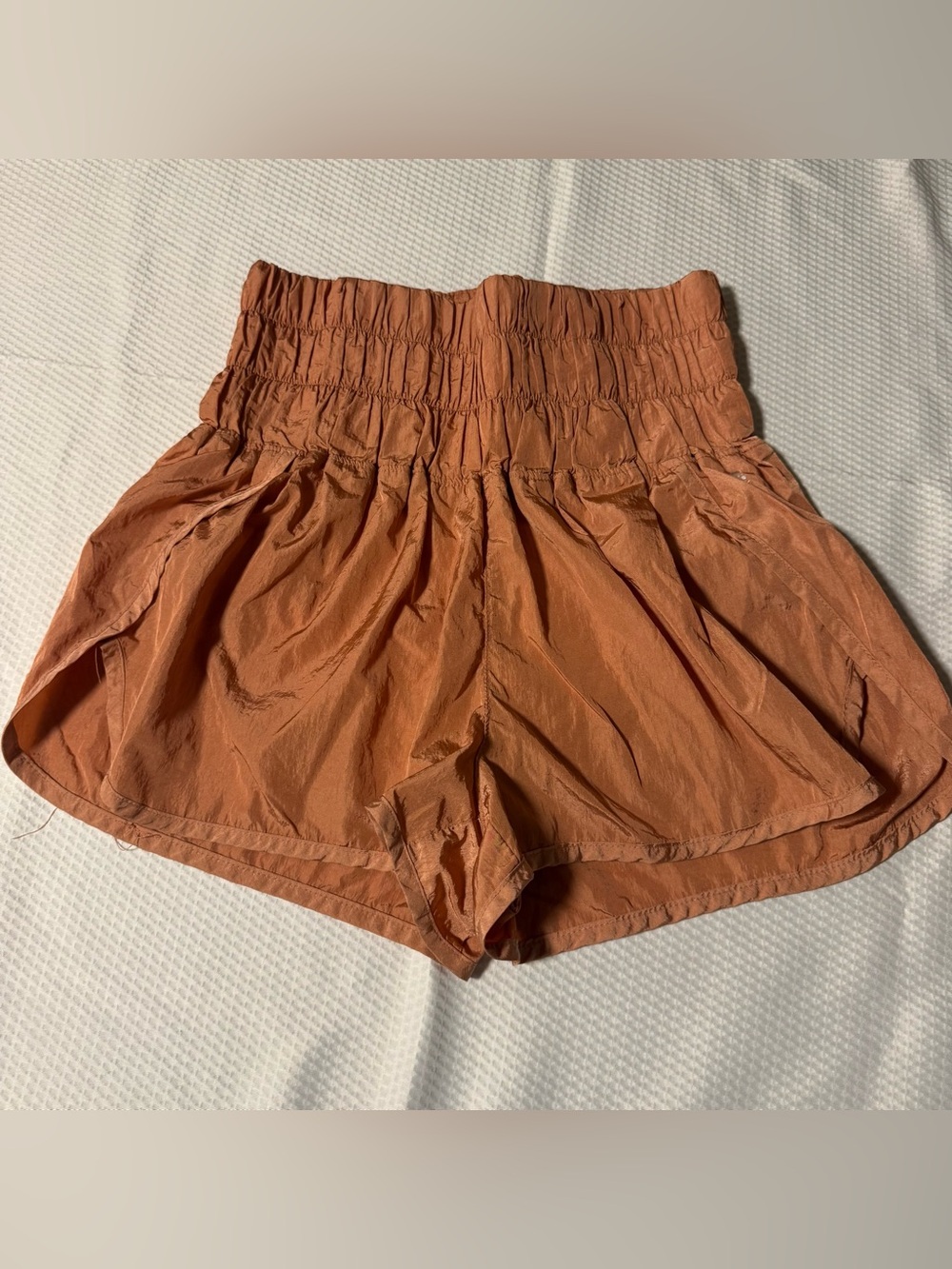 Free People Movement HighWaisted Shorts Bronze Athletic Activewear Women’s Small